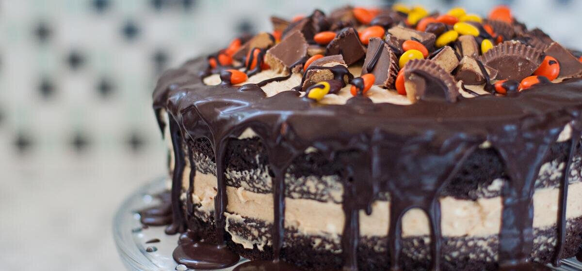 Schokoladen - Erdnussbutter - Kuchen