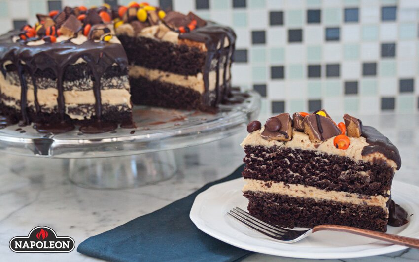 Schokoladen - Erdnussbutter - Kuchen