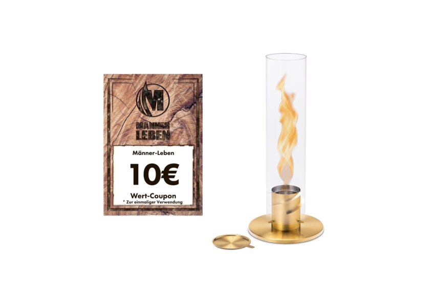 Höfats SPIN 120 Tischfeuer - GOLD inkl. Gratis 10€ Wert-Coupon