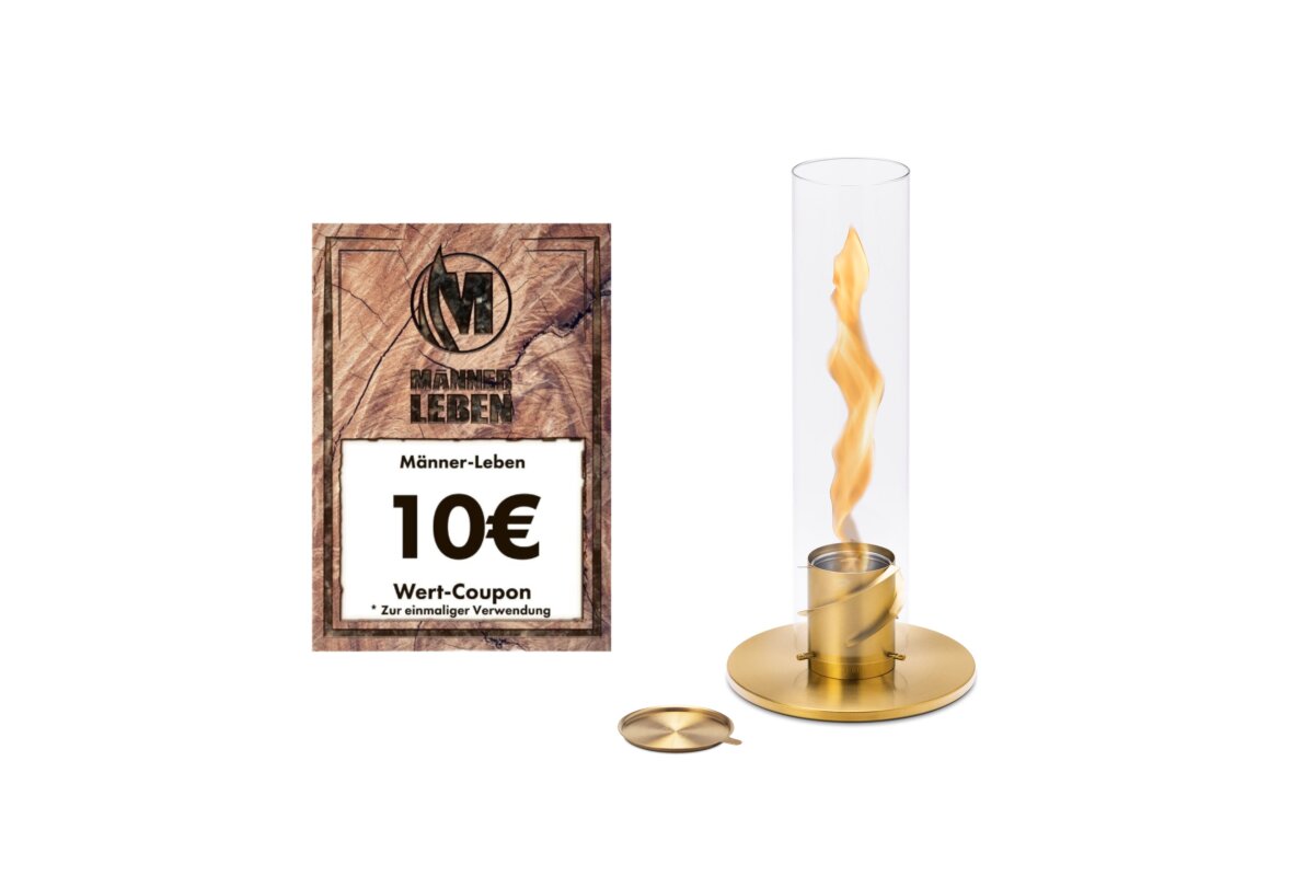 Höfats SPIN 90 - Tischfeuer GOLD inkl. Gratis 10€ Wert-Coupon
