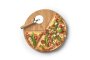 ML - Pizza-Set, 2-tlg., Bambus/Metall