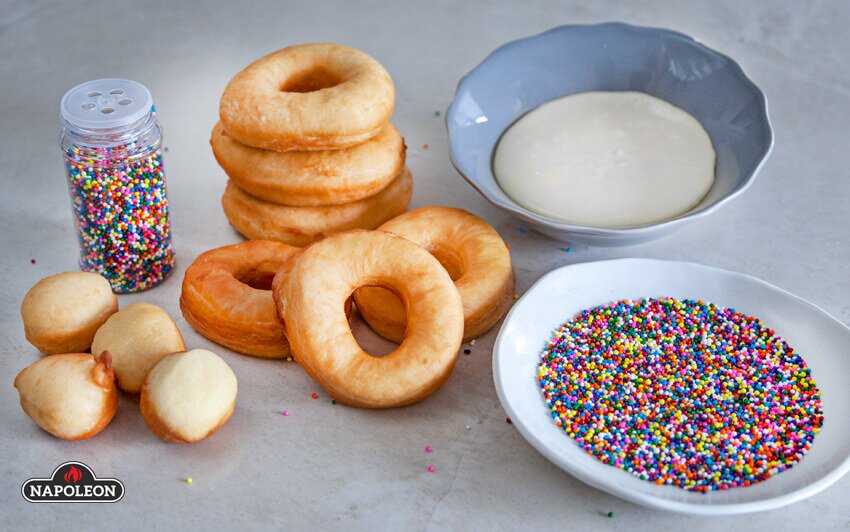 Selbst gemachte Donuts